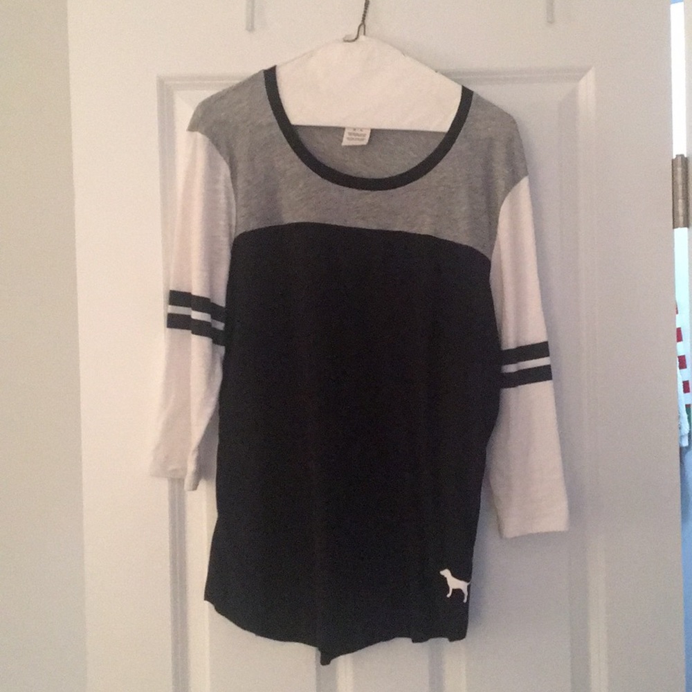 Black, white and Gray top